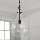 Capital Lighting Matte Black 100W 1-Light Medium E-26 Incandescent Pendant 
