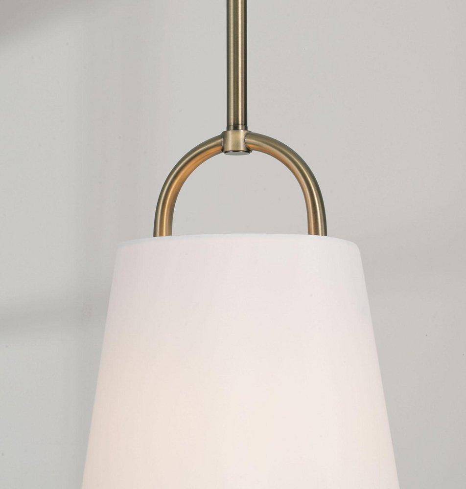 Capital Lighting Aged Brass 100W 1-Light Medium E-26 Incandescent Pendant 