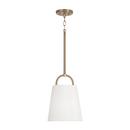 Capital Lighting Aged Brass 100W 1-Light Medium E-26 Incandescent Pendant 
