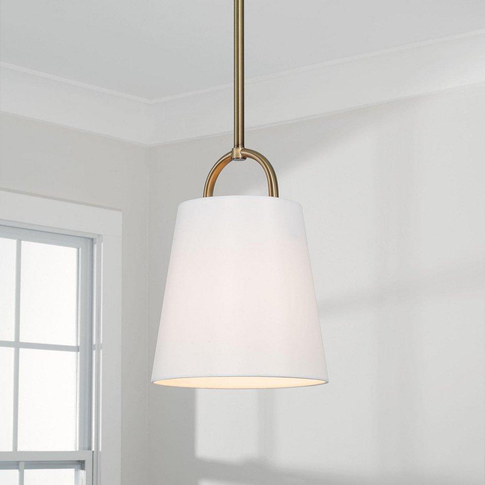 Capital Lighting Aged Brass 100W 1-Light Medium E-26 Incandescent Pendant 