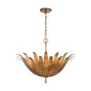 60W 4-Light Candelabra E-12 Incandescent Pendant in Antique Gold