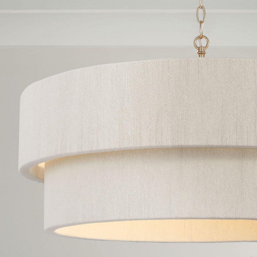 Capital Lighting Matte Brass 60W 4-Light Candelabra E-12 Incandescent Pendant 