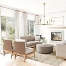 HomePlace by Capital Lighting Aged Brass 49 x 148-3/4 in. 60W 6-Light 1-Tier Incandescent Transitional Chandelier 