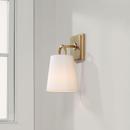 Capital Lighting Aged Brass 100W 1-Light 11 in. Wall Sconce 
