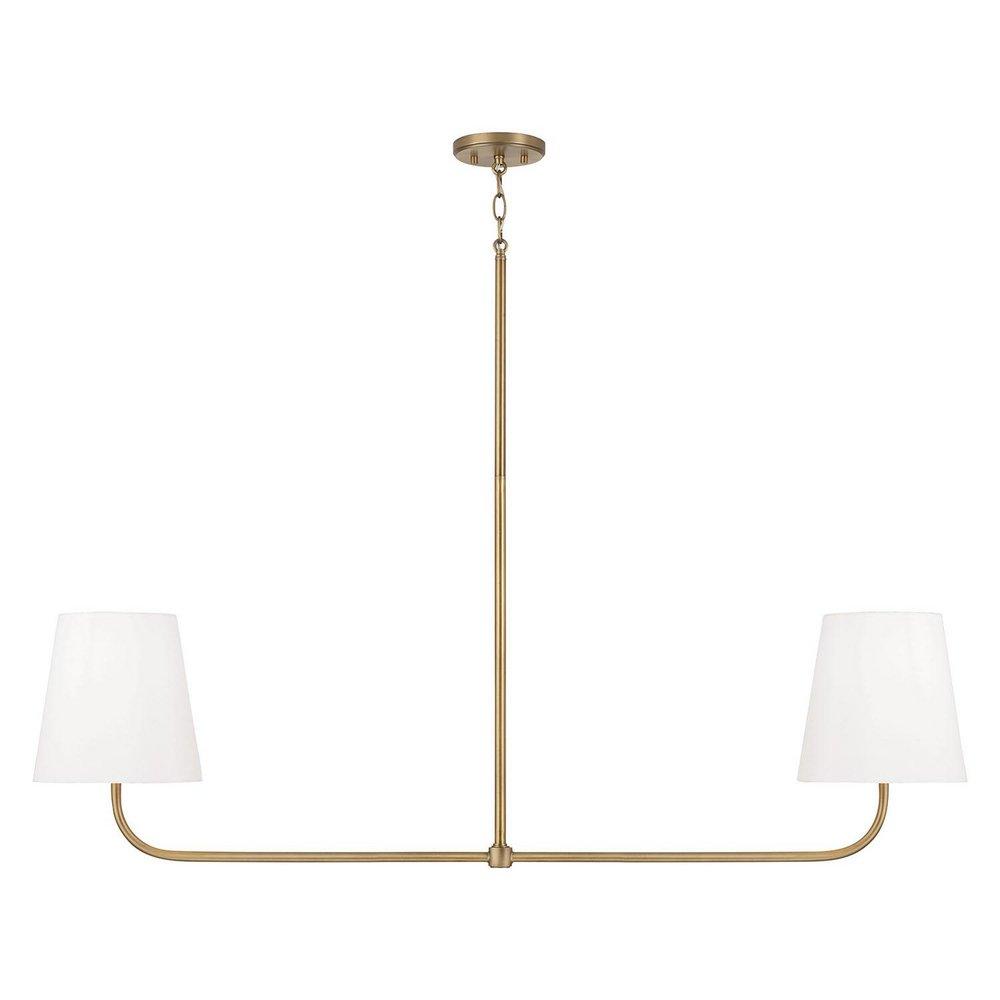 Capital Lighting Aged Brass 100W 2-Light Medium E-26 Incandescent Pendant 