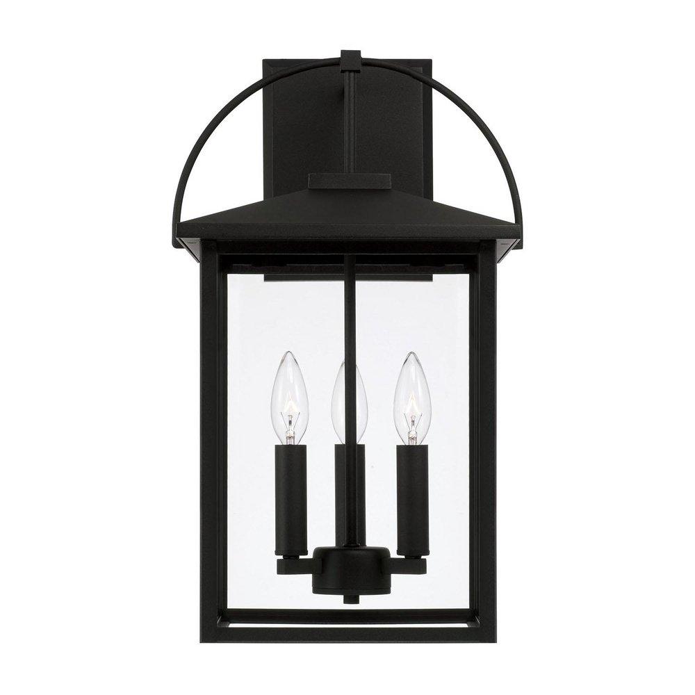 Capital Lighting Black 60W 3-Light 19-3/4 in. Wall Sconce 