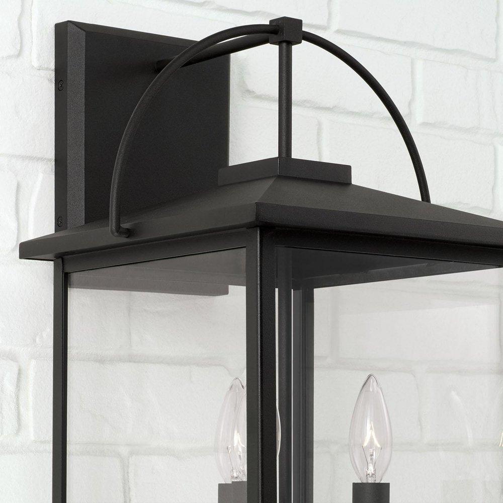 Capital Lighting Black 60W 3-Light 19-3/4 in. Wall Sconce 