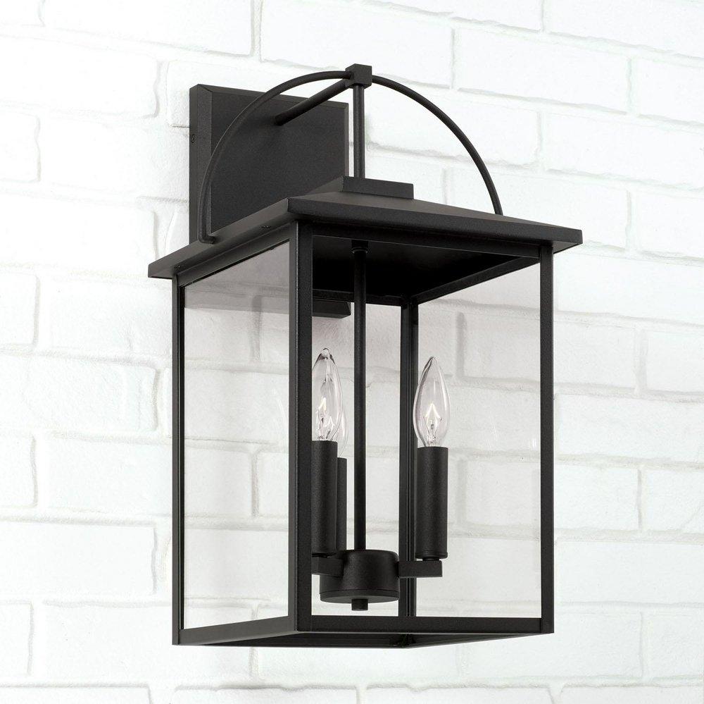 Capital Lighting Black 60W 3-Light 19-3/4 in. Wall Sconce 