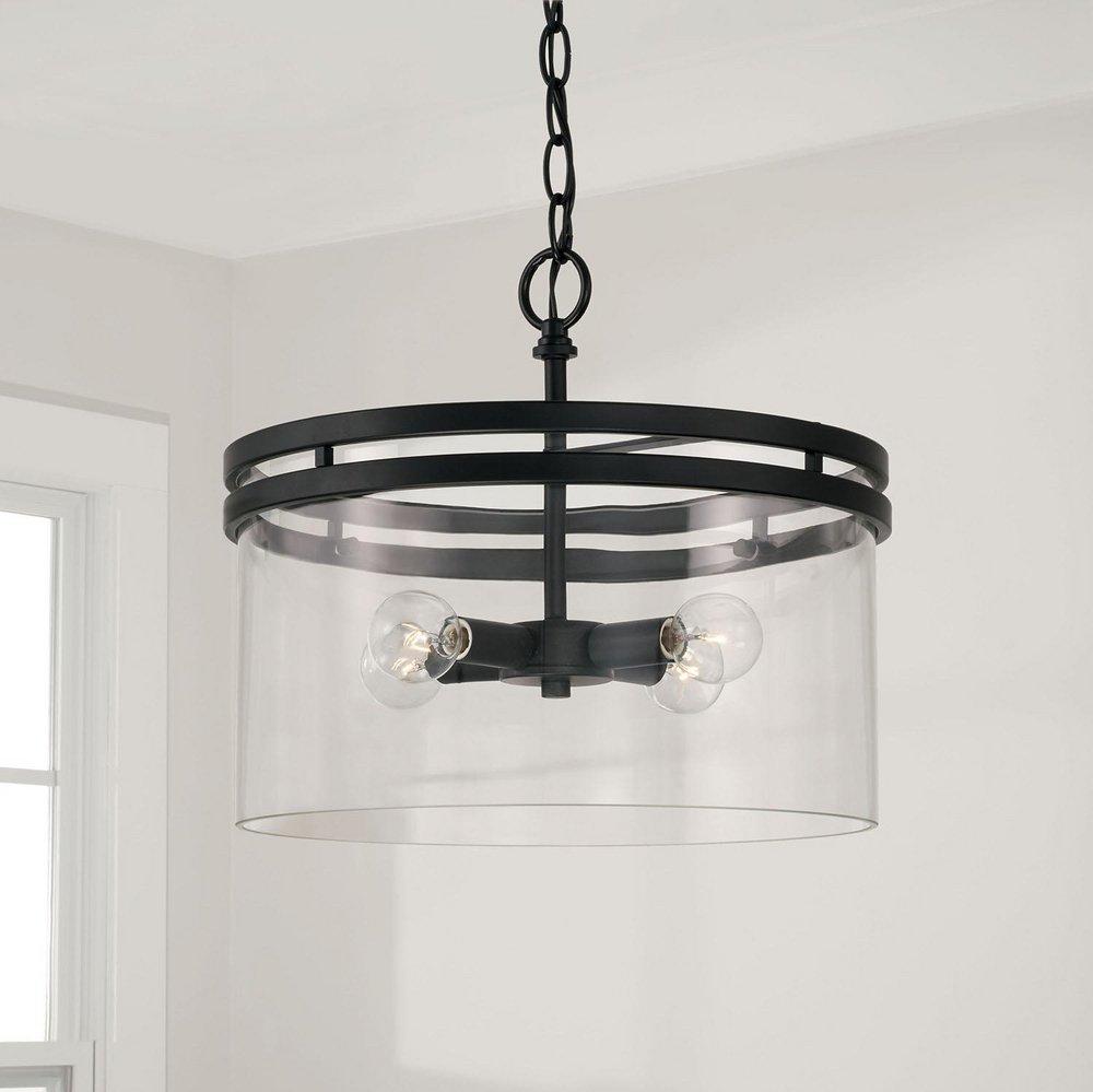 4 LIGHT DUAL MOUNT SEMI-FLUSH/PENDANT 