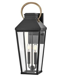 5W 2-Light 22 in. Wall Sconce in Black