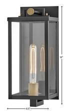 Hinkley Black 10W 1-Light 16 in. Wall Sconce 