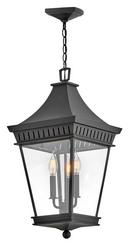Hinkley Museum Black 5W 3-Light Candelabra E-12 Outdoor Pendant 