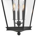 Hinkley Museum Black 5W 3-Light Candelabra E-12 Outdoor Pendant 