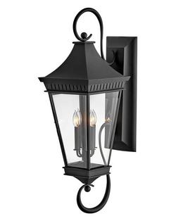 5W 4-Light 40 in. Outdoor Wall Sconce in Museum Black