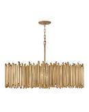 112W 8-Light Chandelier in Burnished Gold