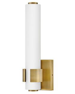 20W 1-Light 13-1/2 in. Wall Sconce in Lacquered Brass