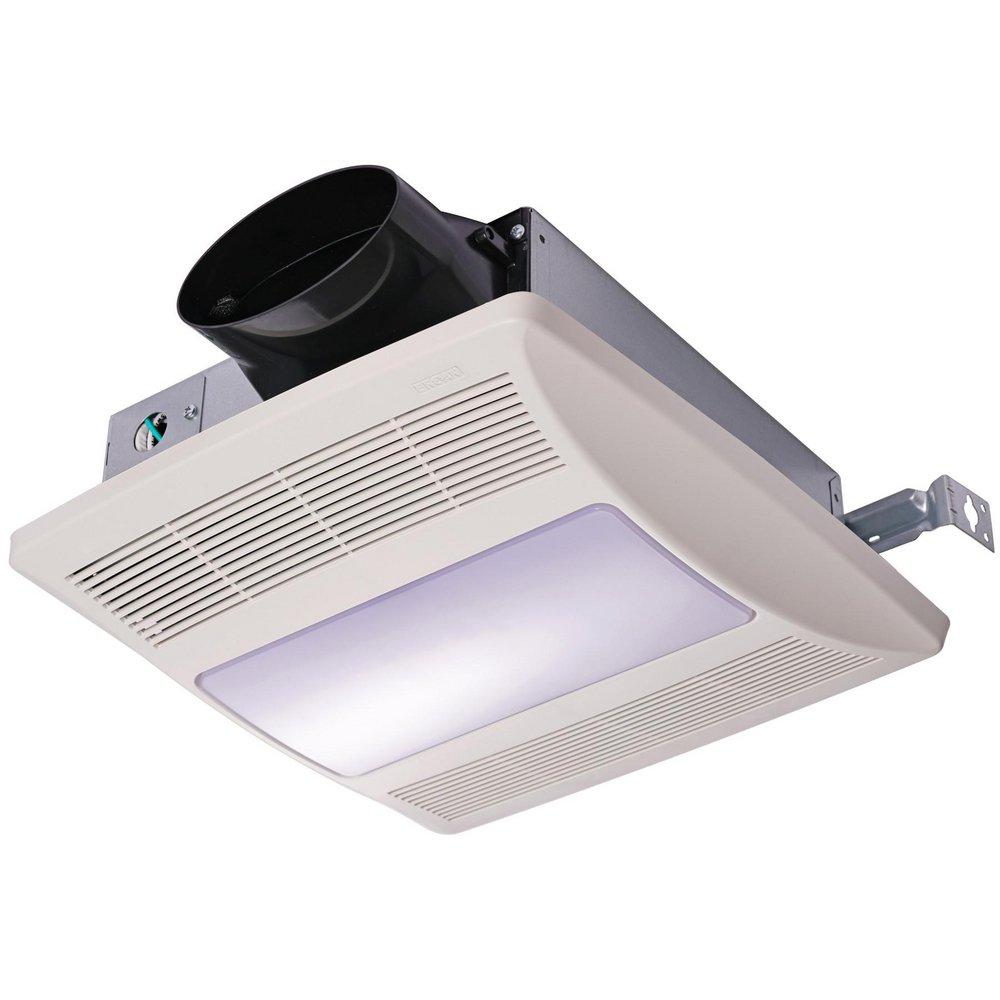 BROAN LO-PROFILE 50/80/100 SELECTABLE CFM CONTINUOUS RUN & HUMIDITY SENSING EXHAUST FAN/LIGHT ENERGY STAR 