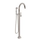Single Handle Lever Floor Mount Filler in Satin Nickel (Trim Only)