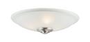 40W 3-Light Candelabra E-12 Ceiling Fan Light in Satin Nickel