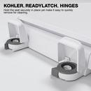 KOHLER White Elongated Closed Front Toilet Seat 