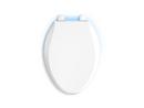 KOHLER White Elongated Closed Front Toilet Seat 