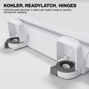 KOHLER Black Black Round Closed Front with Cover Toilet Seat 