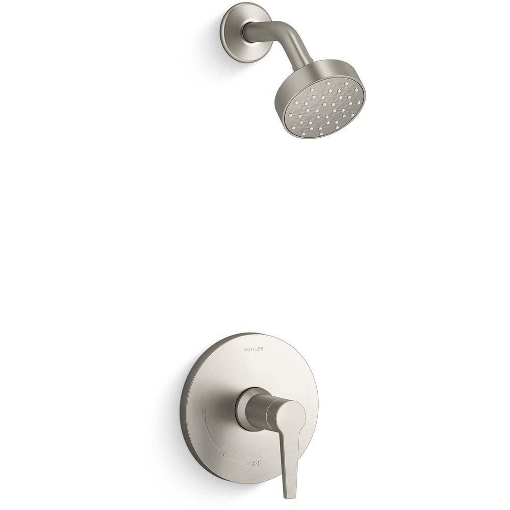 One Handle Single Function Shower Faucet in Vibrant&reg; Brushed Nickel 