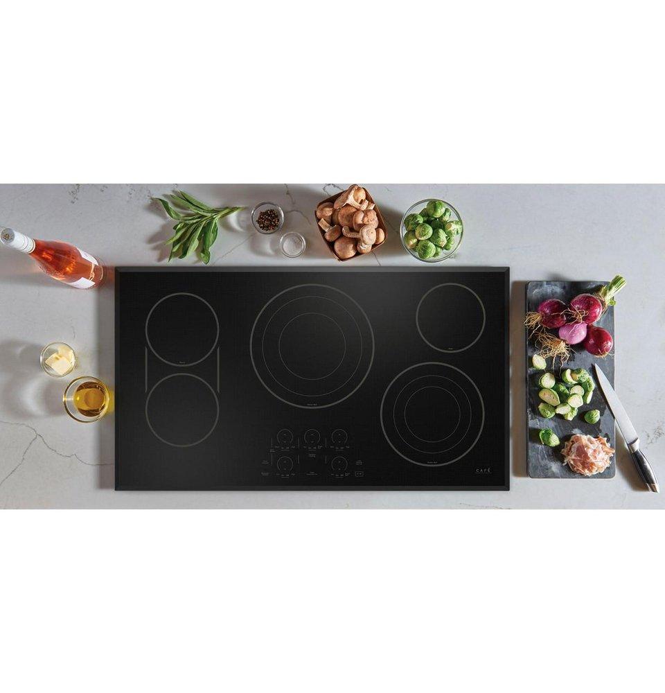 36 in. 5 Burner Radiant Electric Cooktop in Black 