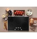 30 in. 5 Burner Radiant Electric Cooktop in Black/Stainless Steel 
