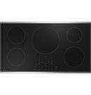 36 in. 5 Burner Induction Cooktop in Black/Stainless Steel