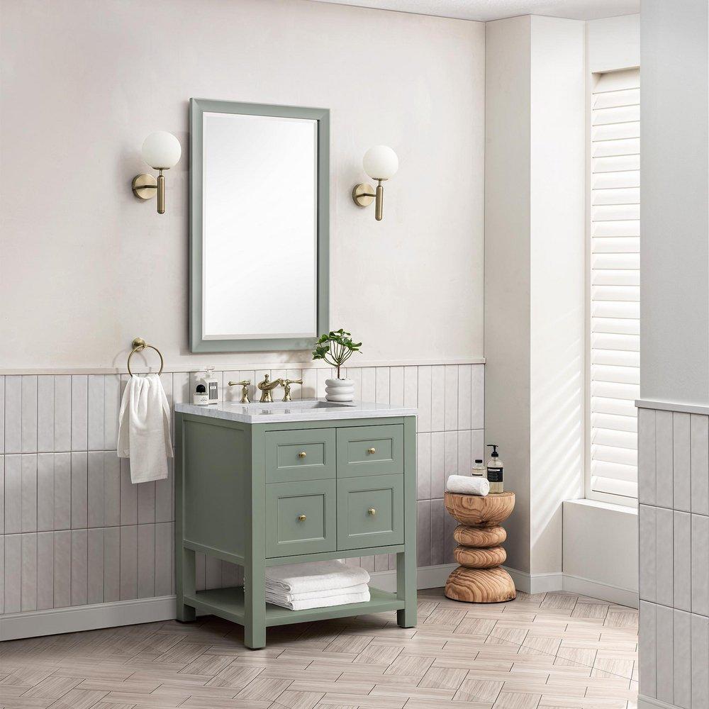 30 in. Floor Mount Vanity in Smokey Celadon 