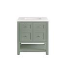 30 in. Floor Mount Vanity in Smokey Celadon 