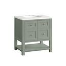 30 in. Floor Mount Vanity in Smokey Celadon 