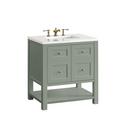 30 in. Floor Mount Vanity in Smokey Celadon 