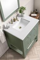 30 in. Floor Mount Vanity in Smokey Celadon 