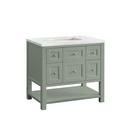 36 in. Floor Mount Vanity in Smokey Celadon 