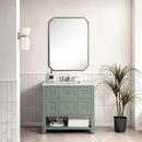 36 in. Floor Mount Vanity in Smokey Celadon 