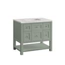 36 in. Floor Mount Vanity in Smokey Celadon 