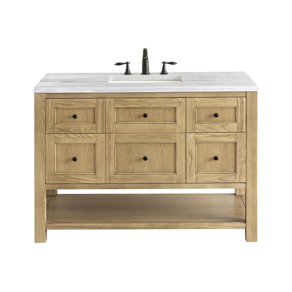 48 in. Floor Mount Vanity in Light Natural Oak 