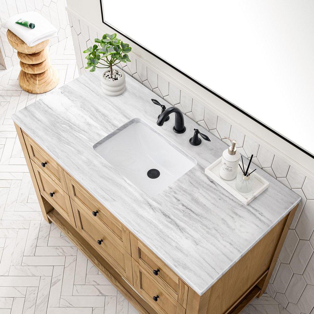 48 in. Floor Mount Vanity in Light Natural Oak 