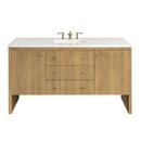 60 in. Floor Mount Vanity in Light Natural Oak 