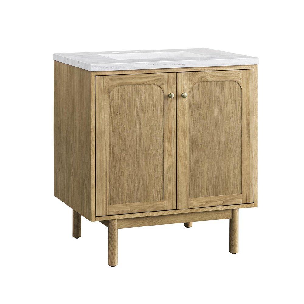 30 in. Floor Mount Vanity in Light Natural Oak 