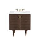 30 in. Floor Mount Vanity in Mid Century Walnut 