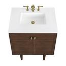 30 in. Floor Mount Vanity in Mid Century Walnut 