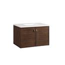 36 in. Floor Mount Vanity in Mid Century Walnut 