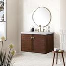 36 in. Floor Mount Vanity in Mid Century Walnut 