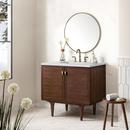 36 in. Floor Mount Vanity in Mid Century Walnut 