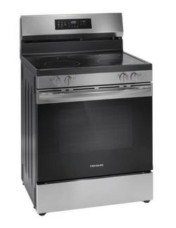 30 in. 5-Burner Electric Freestanding Range with Air Fry in Stainless Steel