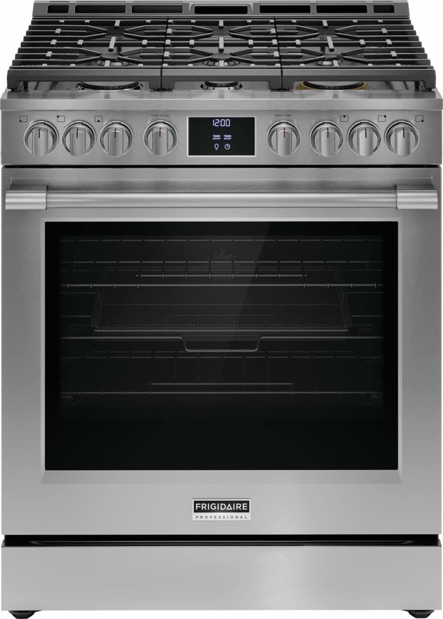 30 in. Gas Freestanding Range with Air Fryer in Stainless Steel 