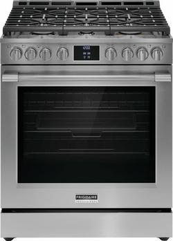 30 in. Gas Freestanding Range with Air Fryer in Stainless Steel